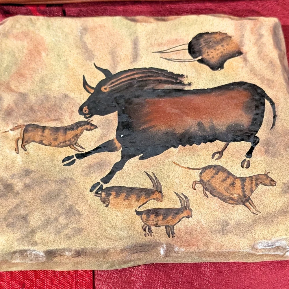 Bradford Exchange  Southwest Native Horse & Buffalo Serveware Dishes